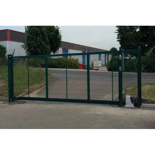 Portail Industriel Coulissant Galvanisé Plastifié L6000 H1750 ÉCO100 Manuel Grillagé