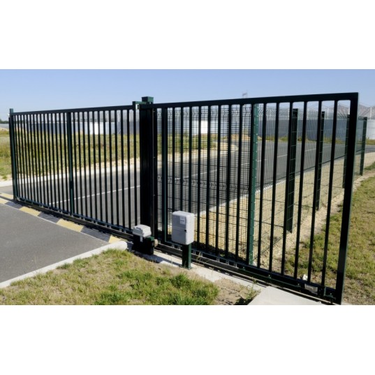 Portail Industriel Coulissant Galvanisé Plastifié L6000 H1700 CENTAURUS150 Manuel Barreaudé