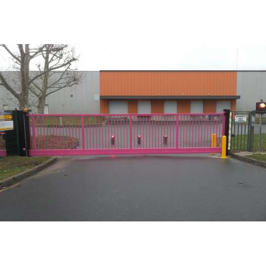 Portail Industriel Autoportant Galvanisé Plastifié L3000 H2000 ARES100 Manuel Barreaudé
