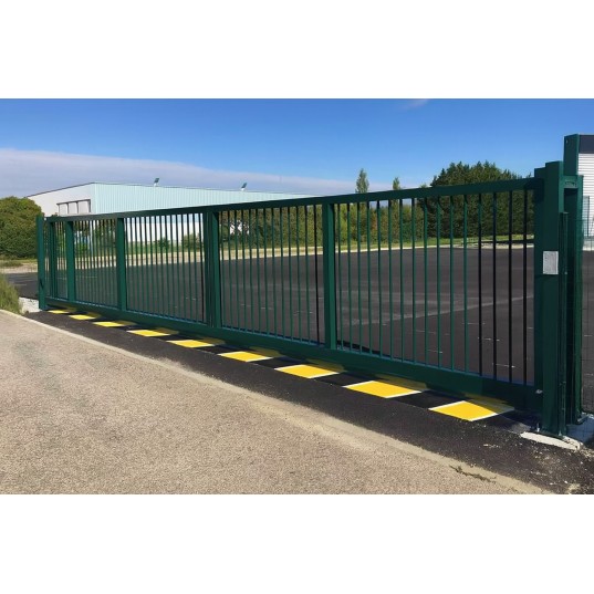 Portail Industriel Autoportant Galvanisé Plastifié L4000 H2000 ARES100 Manuel Barreaudé