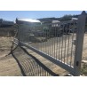 Portail Industriel Autoportant Galvanisé Plastifié L4000 H2000 ARES100 Manuel Barreaudé