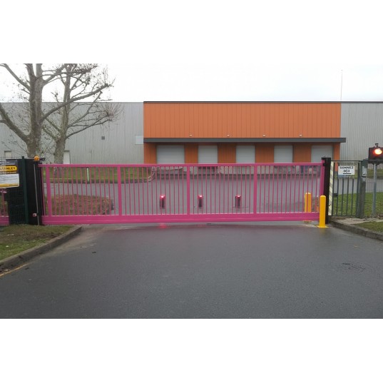Portail Industriel Autoportant Galvanisé Plastifié L5000 H1500 ARES100 Manuel Barreaudé