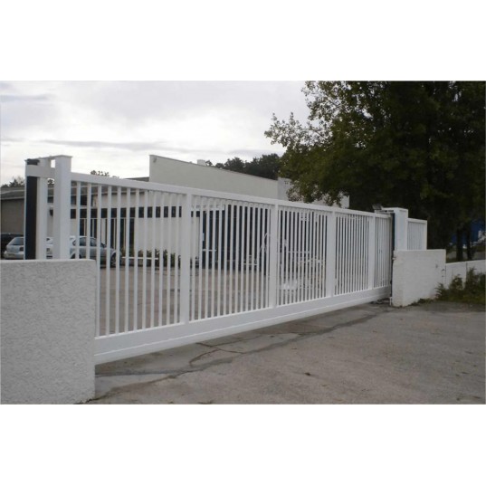 Portail Industriel Autoportant Galvanisé Plastifié L4000 H2000 ARES45M Manuel Barreaudé