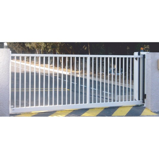 Portail Industriel Autoportant Galvanisé Plastifié L4000 H2250 ARES45M Manuel Barreaudé