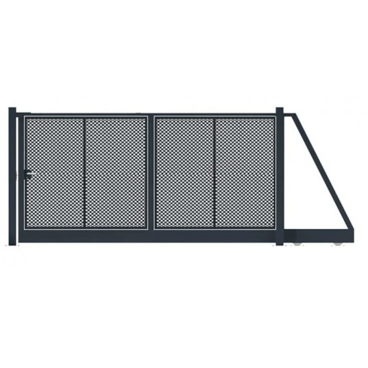 Portail Industriel Autoportant Galvanisé Plastifié L6000 H1250 ARES45M Manuel Microperforé