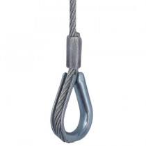 Paire De Câble De Traction Pour Porte Sectionnelle ?4mm L9000 Boucle Cosse