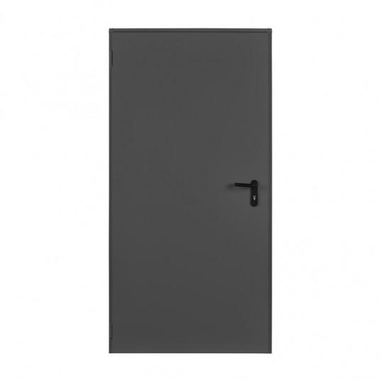 Porte Métallique Industrielle Coupe Feu 1H L1000 H2150 RAL7016 En Tunnel