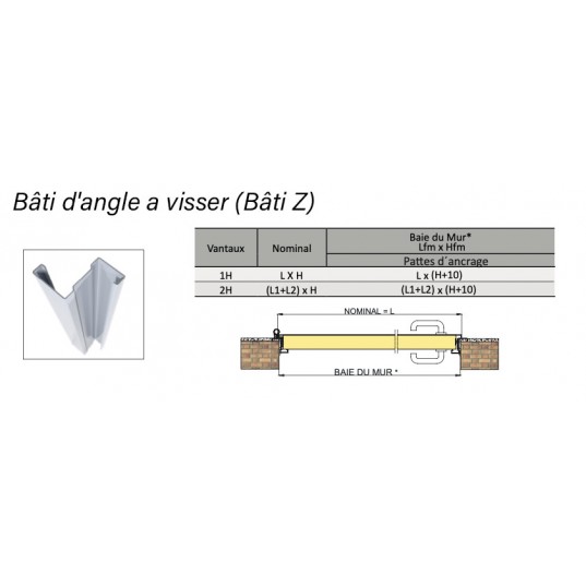 Porte Métallique Industrielle Coupe Feu 2H L1000 H2150 RAL7016 En Applique
