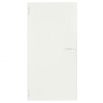 Porte Métallique Industrielle De Service Isolée Réversible L1100 H2050 RAL9010 En Applique