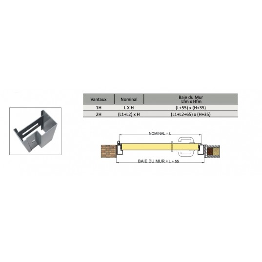 Porte Métallique Industrielle De Service Isolée L1100 H2150 RAL9010 En Tunnel