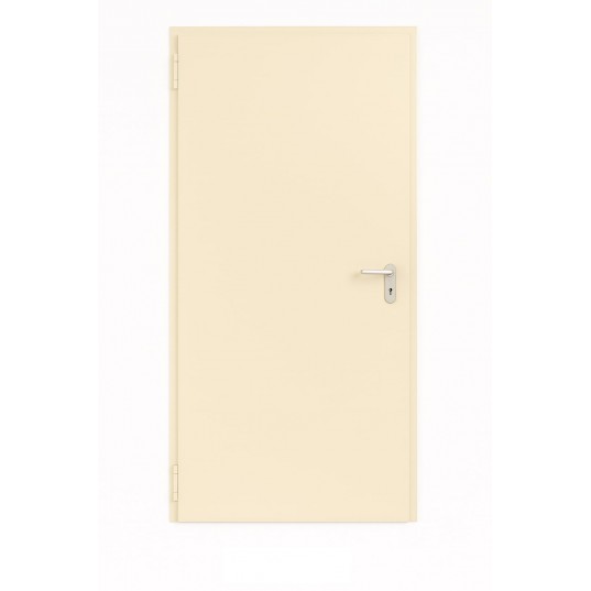 Porte Métallique Industrielle Coupe Feu 2H L875 H2065 RAL1013 En Applique