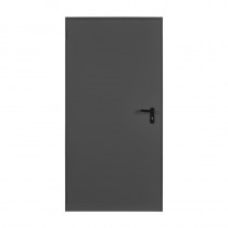 Porte Métallique Industrielle Coupe Feu 2H L1075 H2065 RAL7016 En Tunnel