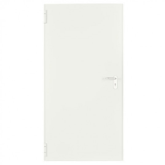 Porte Métallique Industrielle Coupe Feu 2H L1075 H2065 RAL9010 En Tunnel