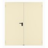 Porte Métallique Industrielle Coupe Feu 2H Double L738+737 H2065 RAL1013 En Applique