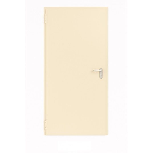 Porte Métallique Industrielle Coupe Feu 2H L975 H2065 RAL1013 En Applique