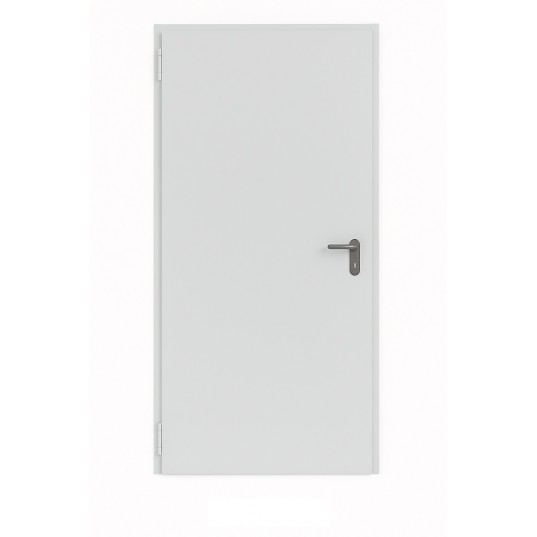 Porte Métallique Industrielle Coupe Feu 2H L975 H2065 RAL7035 En Tunnel