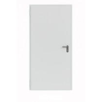 Porte Métallique Industrielle Coupe Feu 2H L1075 H2065 RAL7035 En Applique