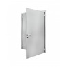 Porte Métallique Industrielle De Service Double L900+400 H2150 RAL7035 En Applique