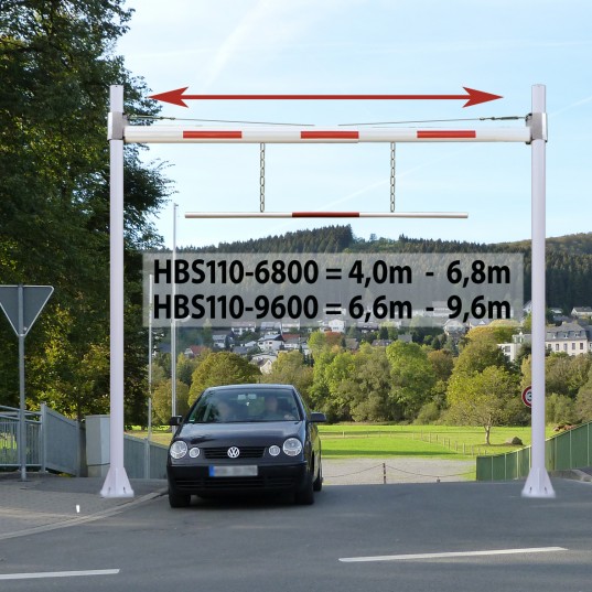 Portique Fixe HBS-110 / Hauteur Réglable Jusqu'à 3,80M Passage Réglable De 6,6 À 9,6M