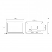 Moniteur tactile mural/de bureau avec application Android préchargée