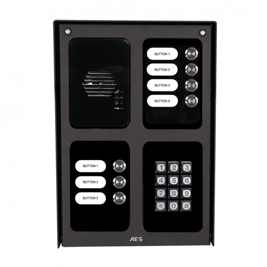 Unité modulaire assemblée à 7 boutons avec clavier