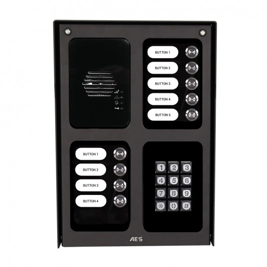 Unité modulaire assemblée à 9 boutons avec clavier