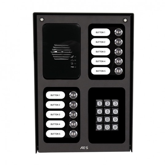 Unité modulaire assemblée à 10 boutons avec clavier