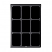 Boîtier arrière et plaque de montage assemblés pour modules trois par trois