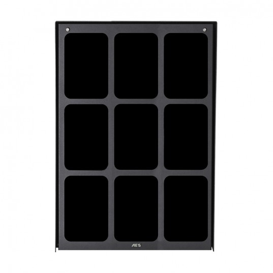 Boîtier arrière et plaque de montage assemblés pour modules trois par trois