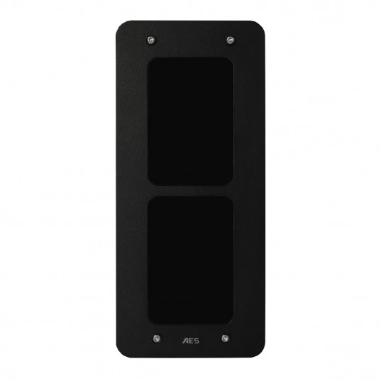 Boîte arrière encastrée et plaque de montage assemblées un par deux modules