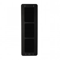 Boîte arrière encastrée et plaque de montage assemblées un par trois modules