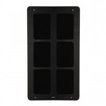 Boîte arrière encastrée et plaque de montage assemblées deux par trois modules