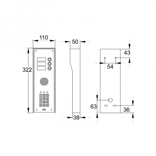 703 - Kit 3 voies avec clavier