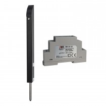 Boulon électrique Tomalok en noir - 150 mm avec alimentation sur rail Din 24 V