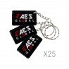 25 x étiquette Prox de marque AES