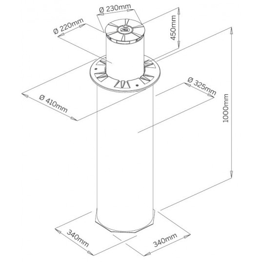 Borne escamotable vds mole automatique