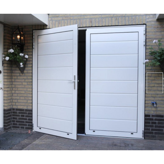 Double porte battante isol? blanche L2400xH2500